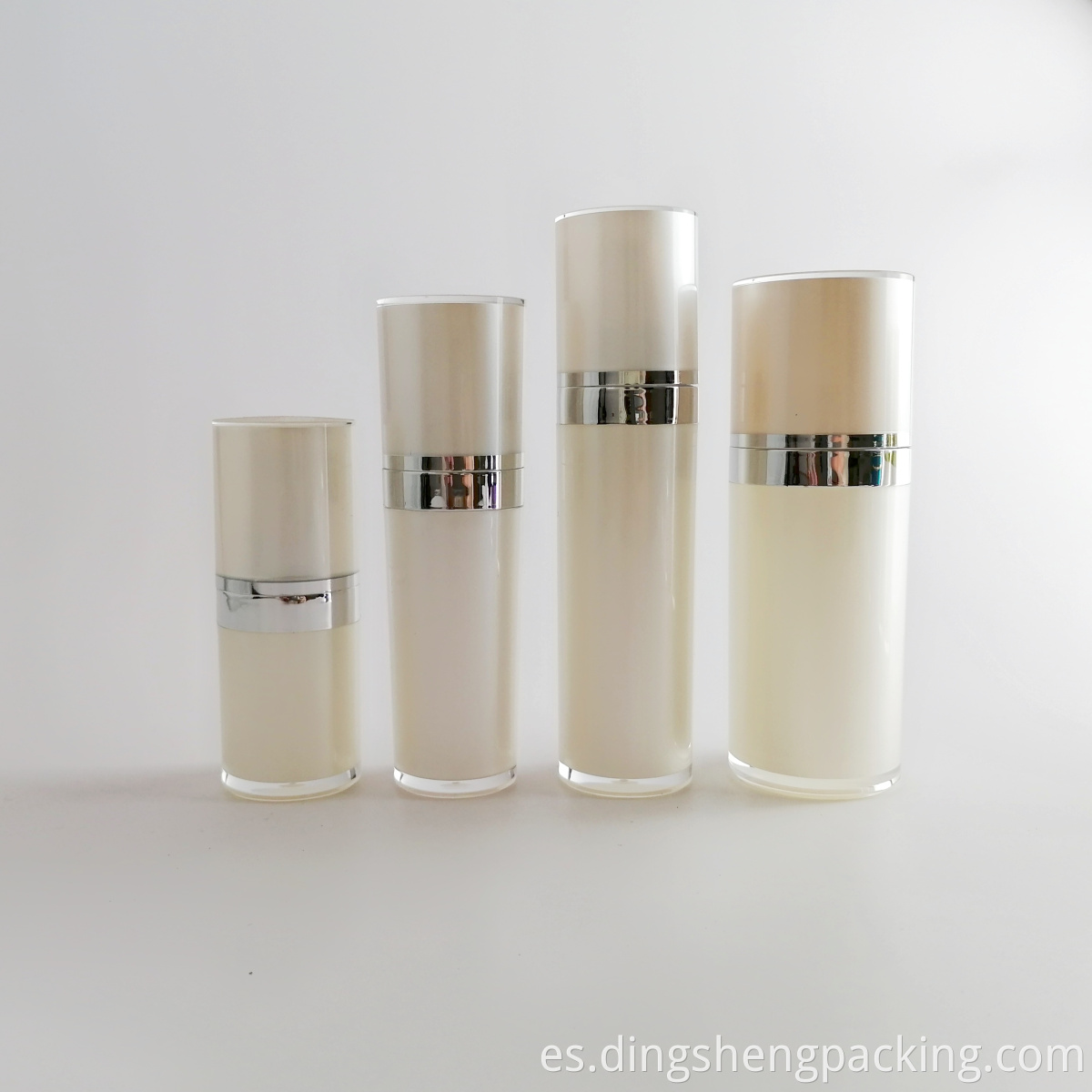 Cosmetic Packaging 15ml 30ml small white plastic cosmetic acrylic lotion bottle 50ml